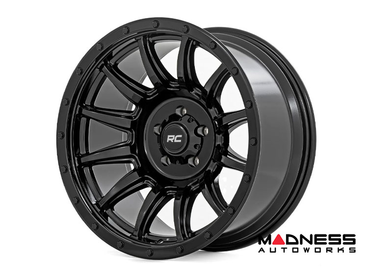 Custom Wheel 90 Series Wheel - One-Piece - Gloss Black | 18x9 | 6x5.5 | -12mm - Rough Country